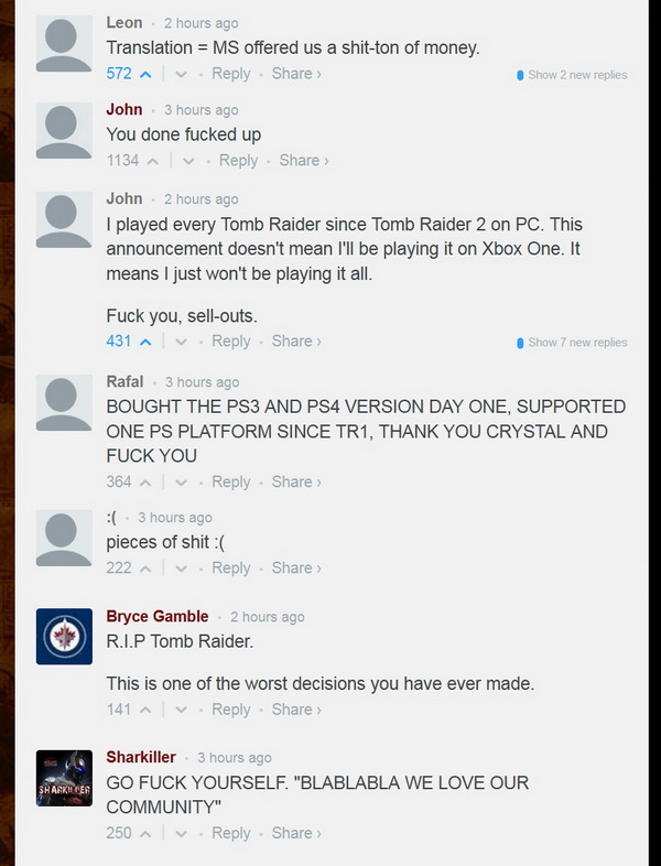 Comments Tomb Raider