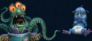 Главные персонажи игры Kiddy VS Universum